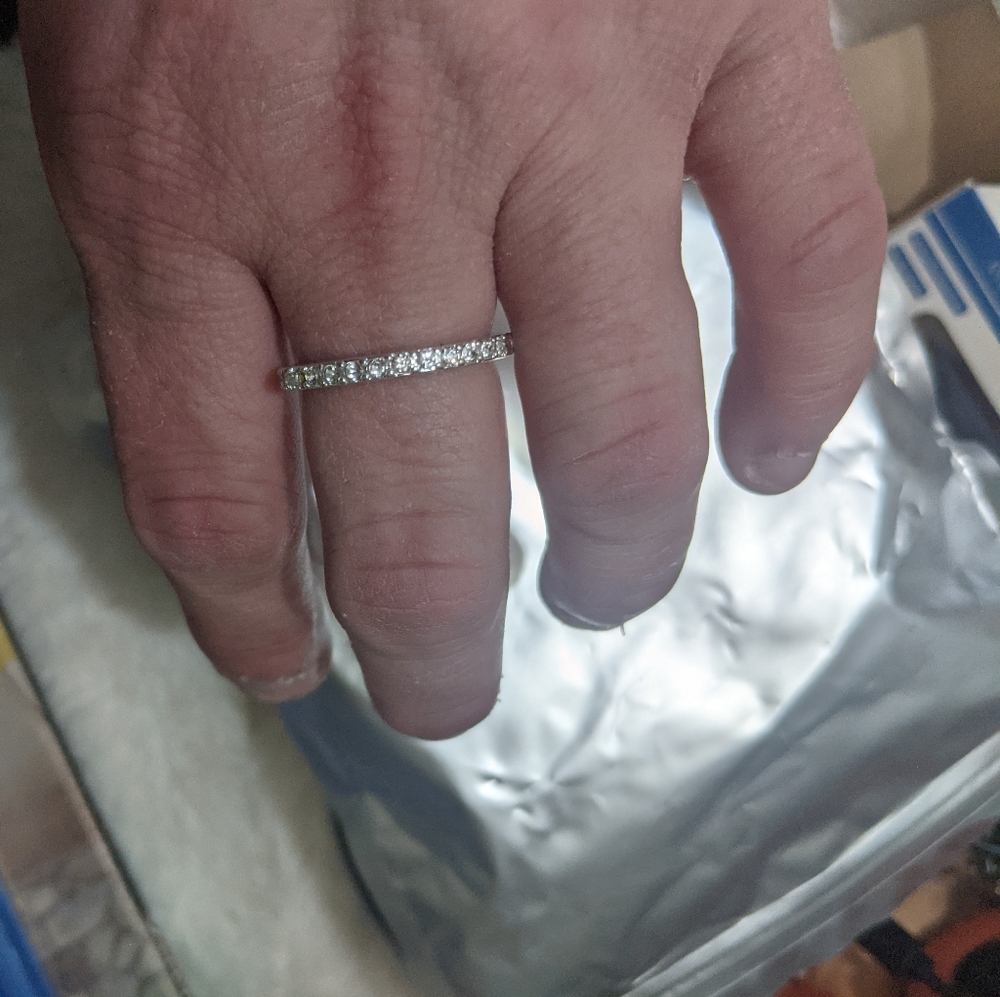 White Gold Wedding Band